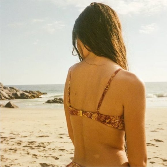 Urban Outfitters | Out From Under Ivy Printed Underwire Bikini Top Snake Print M - Picture 8 of 12